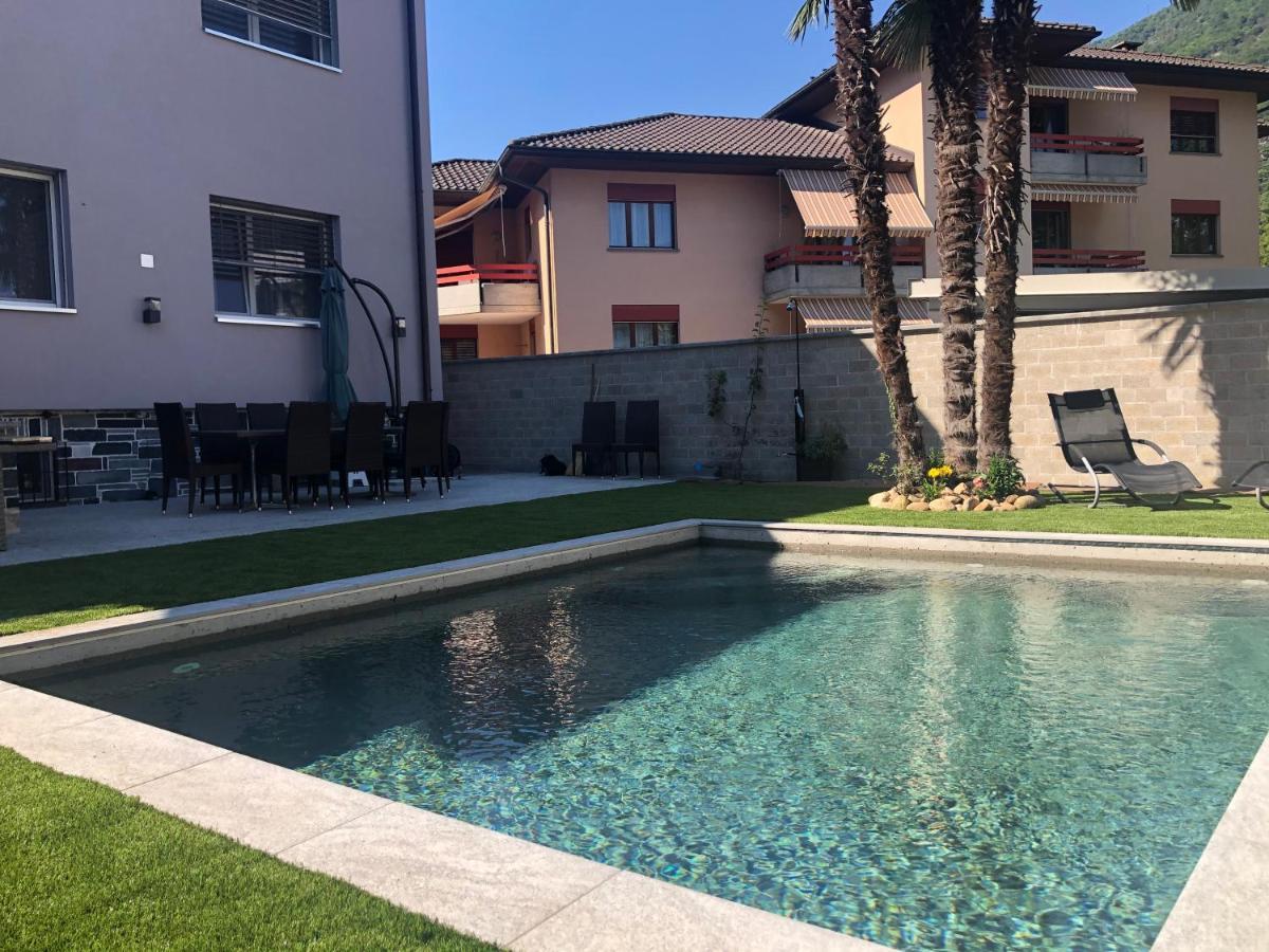 Miranda, Modern Duplex, Garden, Swimming Pool, Parking Apartment Losone Exterior photo